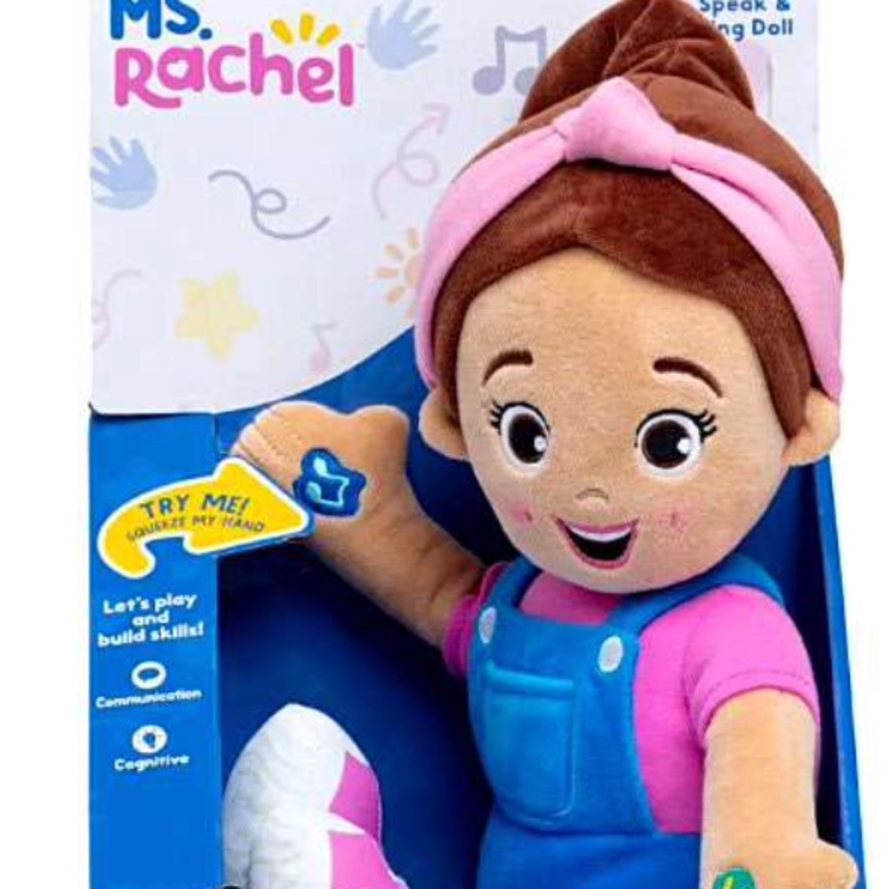 AUTHENTIC Ms. Rachel Official Speak & Sing 16-Inch Plush Doll